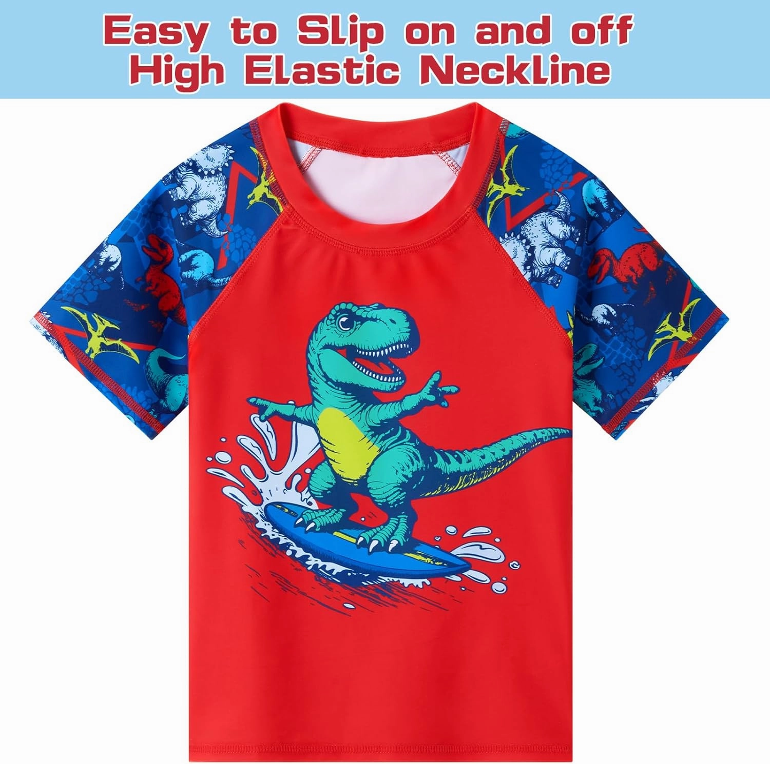 Toddler Boy Swimsuit Kids Swimsuit Boys Two Pieces Shark Swimsuit Toddler Rash Guard and Trunk