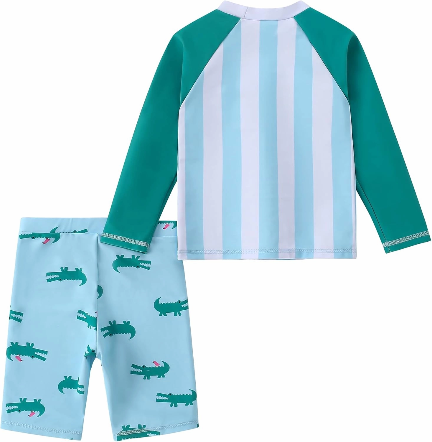 Toddler Swimsuit Boy 2-Piece Dinosaur Bathing Suit with Rash Guard Cute Toddler Boy Swimsuit Dinosaur