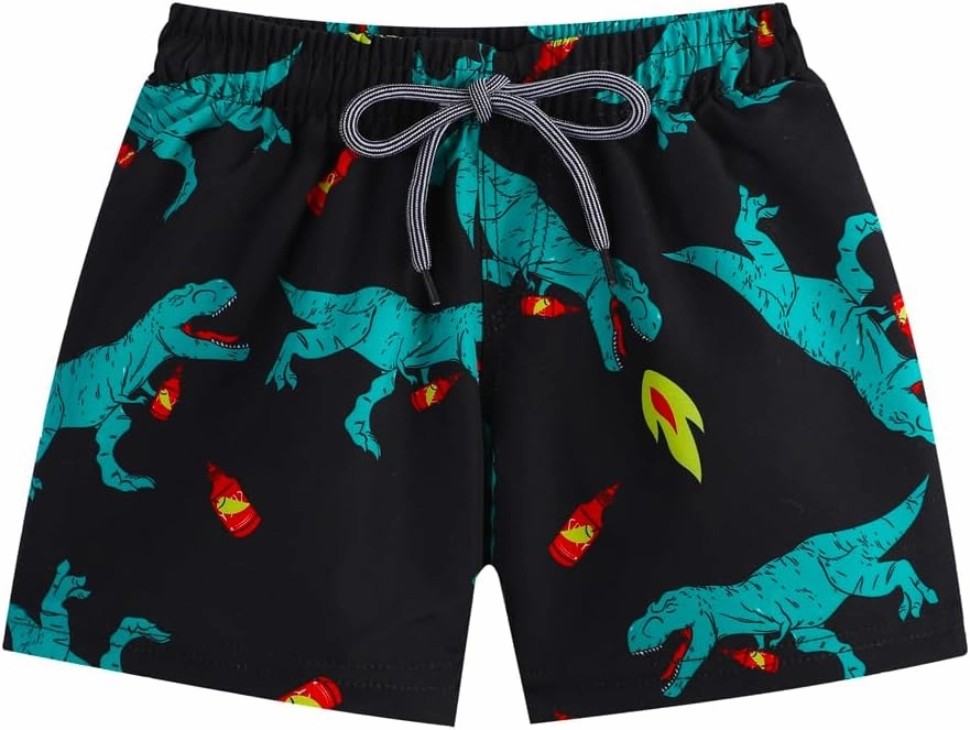 Toddlers and Baby Boys' 3-Piece Rash Guard Swimsuits Kids Long Sleeve Sunsuit Swimwear Sets