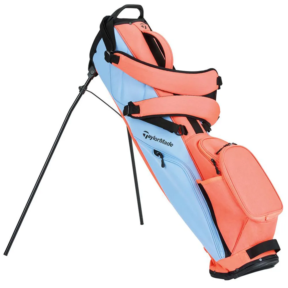 TaylorMade Flextech Stand Bag - Light Blue/Coral, Used golf clubs near me