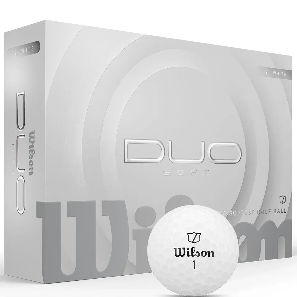 Too Good to Miss Wilson Staff Duo Soft Golf Balls - White - 12 Pack Todays Pick, Steel shaft golf irons, Waterproof golf shoes, Golf wedges 52 degree