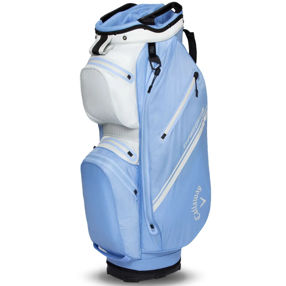 Callaway Chase 14 Dry Waterproof Cart Bag - Hydrangea/Silver, Golf bag rain cover