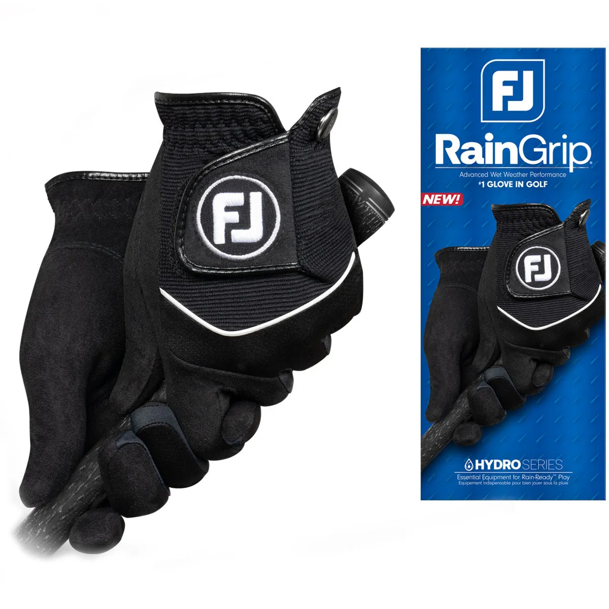FootJoy RainGrip Golf Gloves (Pair) - Black, Smart golf balls, Golf shaft flex chart, Lightweight golf shoes