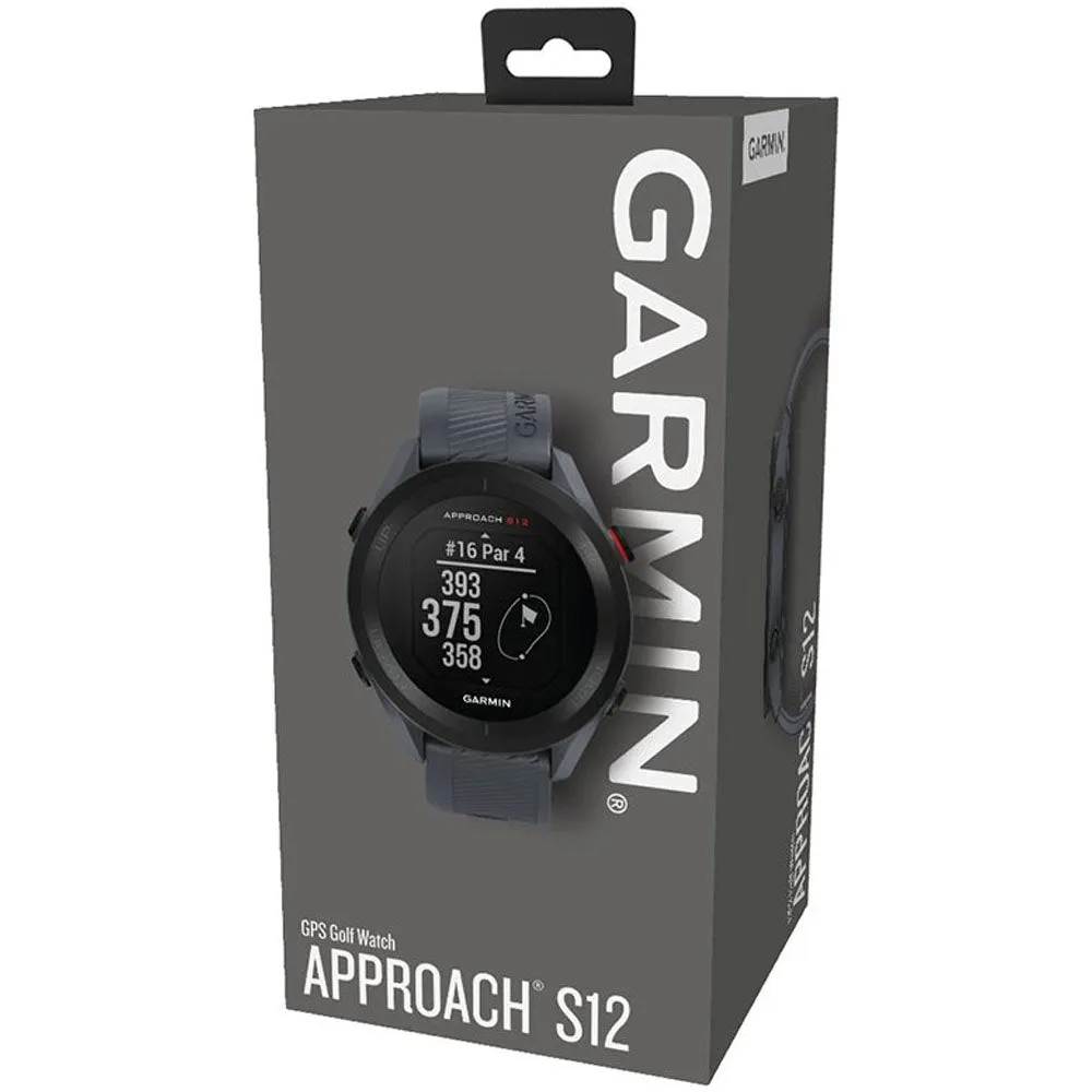 Garmin Approach S12 Golf GPS Watch - Granite Blue, Leather golf gloves