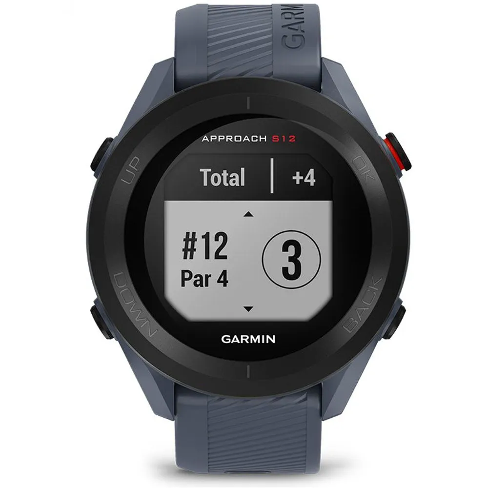 Garmin Approach S12 Golf GPS Watch - Granite Blue, Left-handed golf clubs