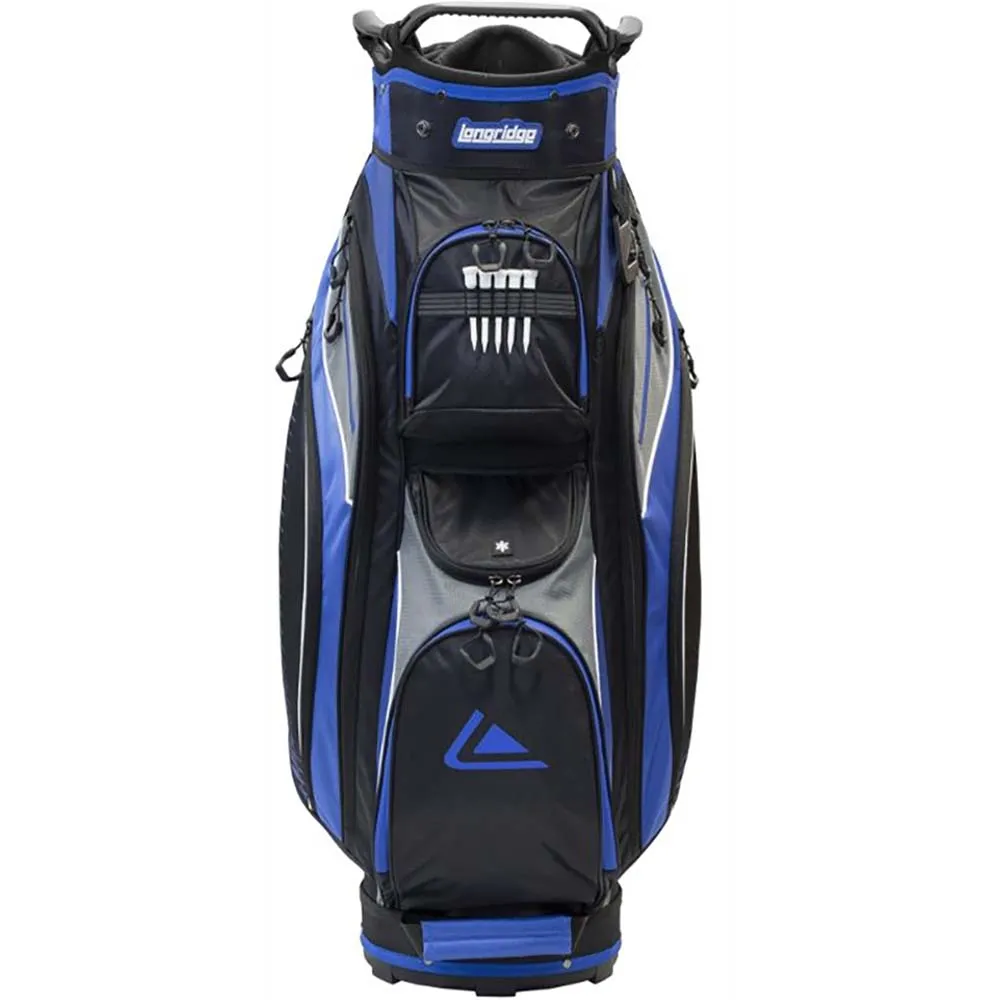 Longridge Deluxe Lite Cart Bag - Black/Charcoal/Blue, Soft feel golf balls, Golf fitness equipment, Recycled golf balls