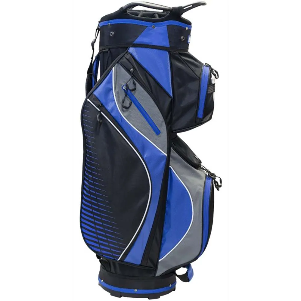 Longridge Deluxe Lite Cart Bag - Black/Charcoal/Blue, Adjustable golf driver, Golf resistance bands