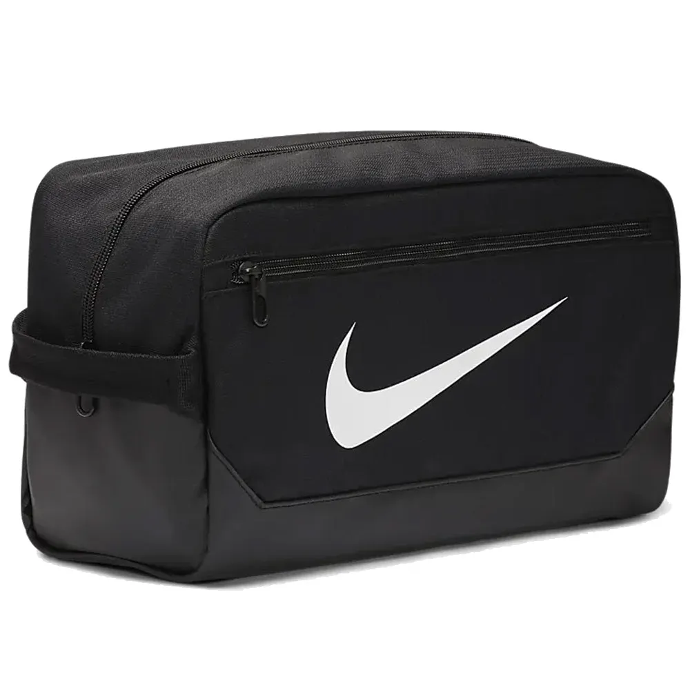 Nike Brasilia 9.5 Training Shoe Bag - Black/White, XXL golf gloves, SPF 50 golf shirts, Golf push cart