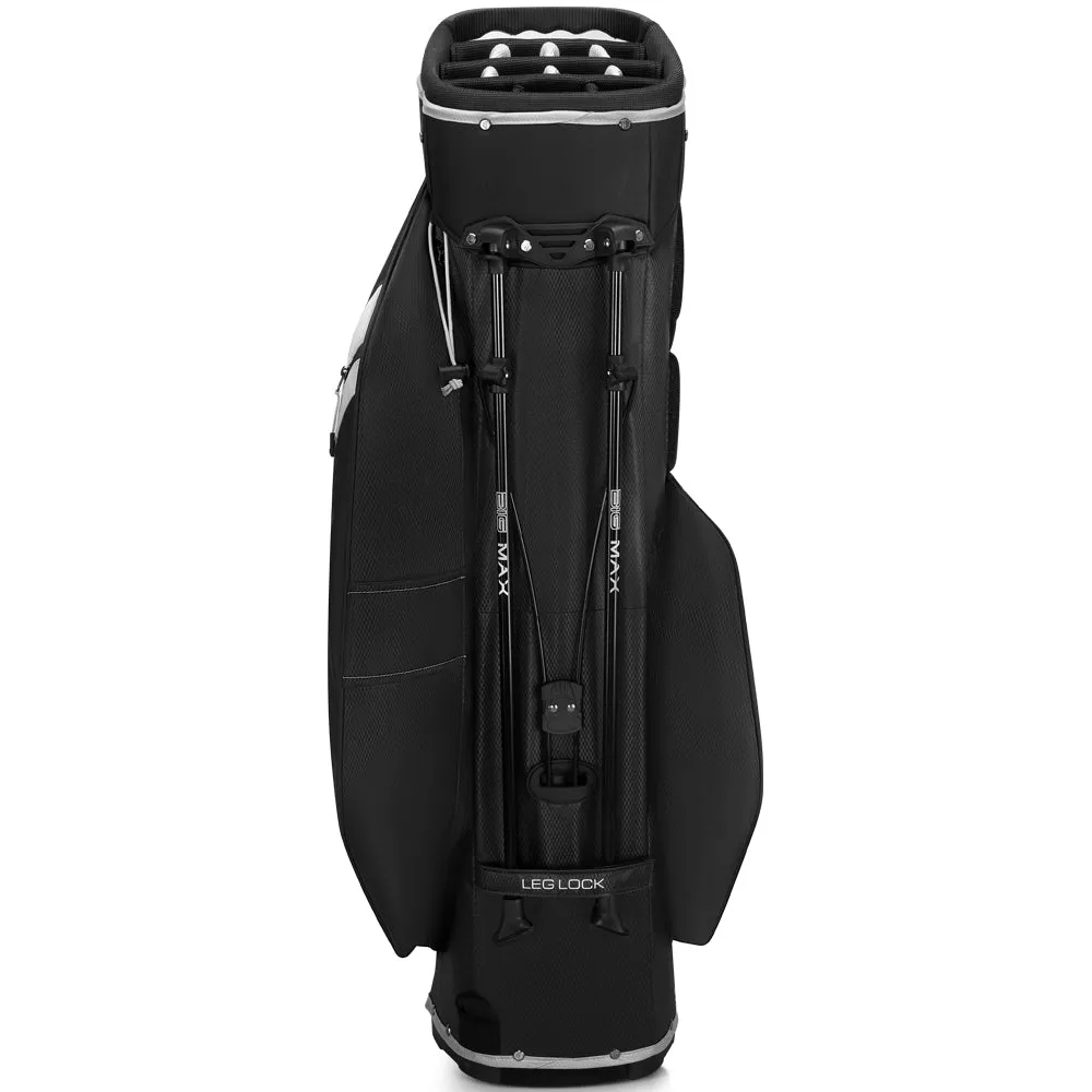 Big Max Dri Lite Hybrid Tour 2 Stand/Cart Bag - Black/Off White, UV protection golf hat