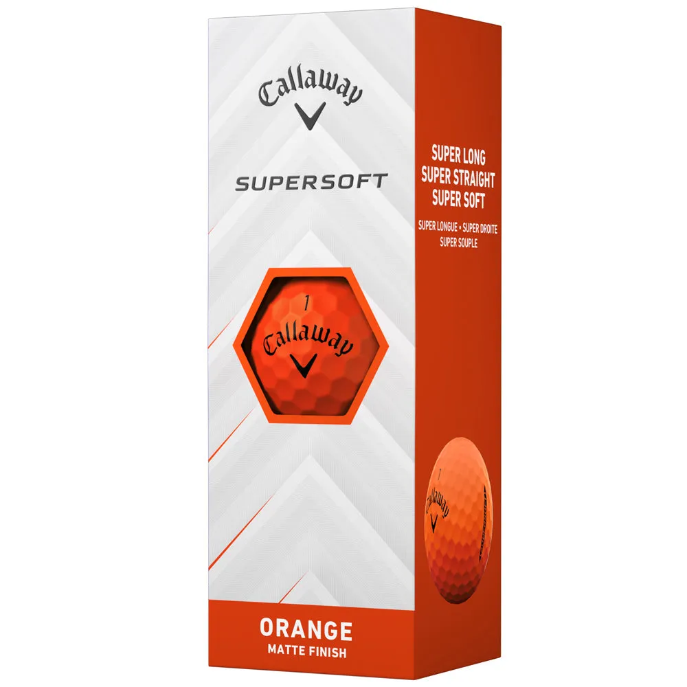 Callaway Supersoft Golf Balls - Matte Orange - 12 Pack, Team golf uniforms, Golf shaft flex chart