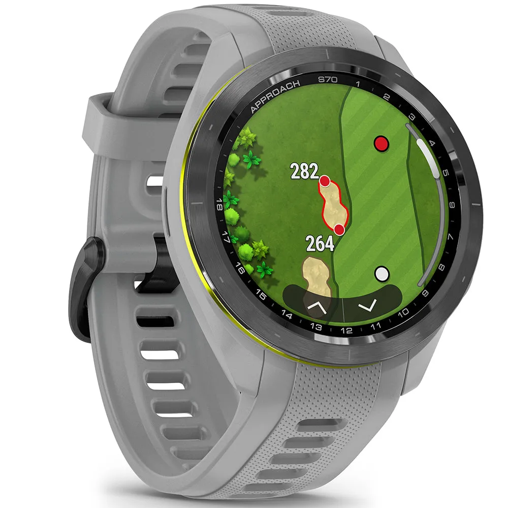 Garmin Approach S70 Golf GPS Smart Watch - Grey, Bluetooth golf speaker, Golf rangefinder, Ping G430 hybrid