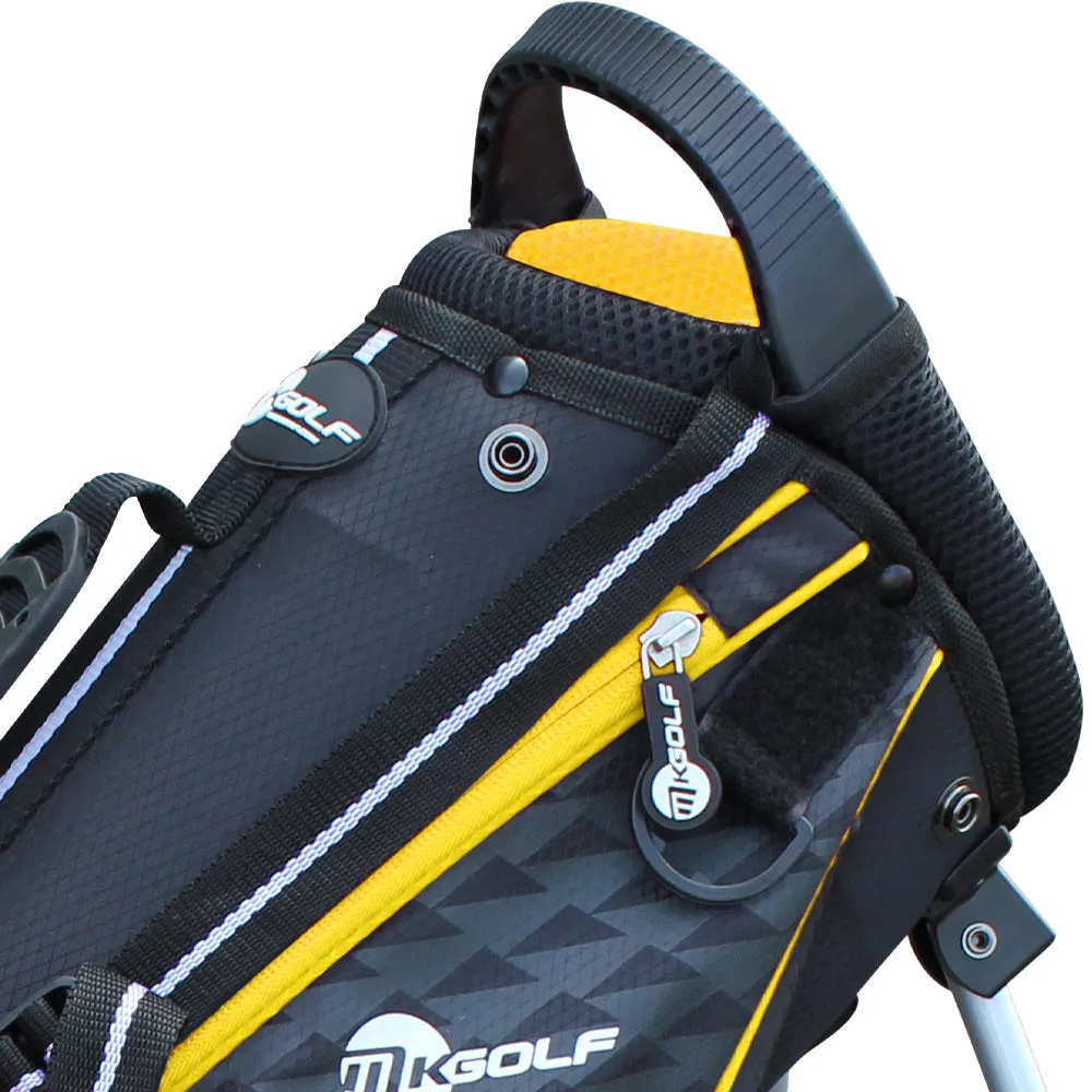 Masters MK Lite Junior Stand Bag - Yellow, Adjustable golf driver, Golf push cart