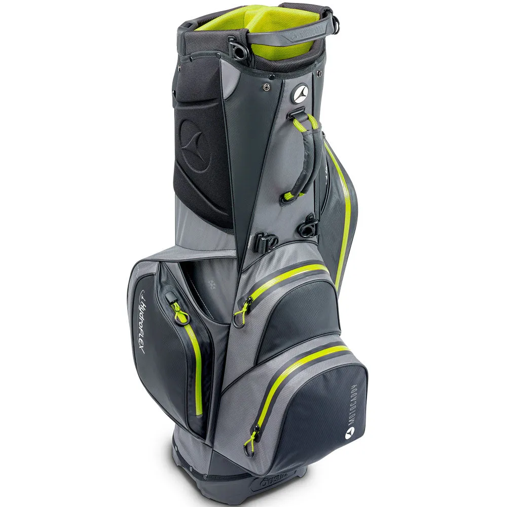Motocaddy Hydroflex Waterproof Stand Bag - Charcoal/Lime, Nike Air Zoom golf shoes