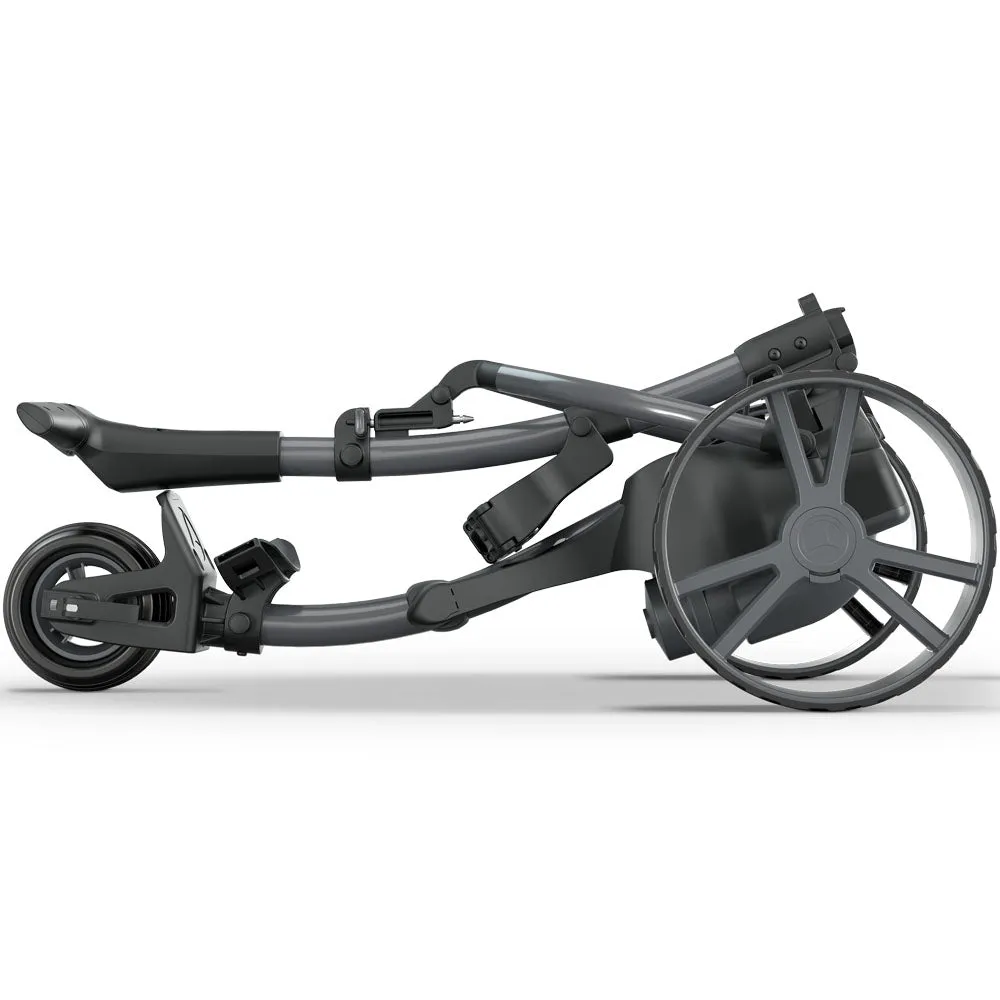 Motocaddy SE Electric Golf Trolley - Graphite - 2024, Golf bag cooler pocket, Titleist Pro V1 golf balls