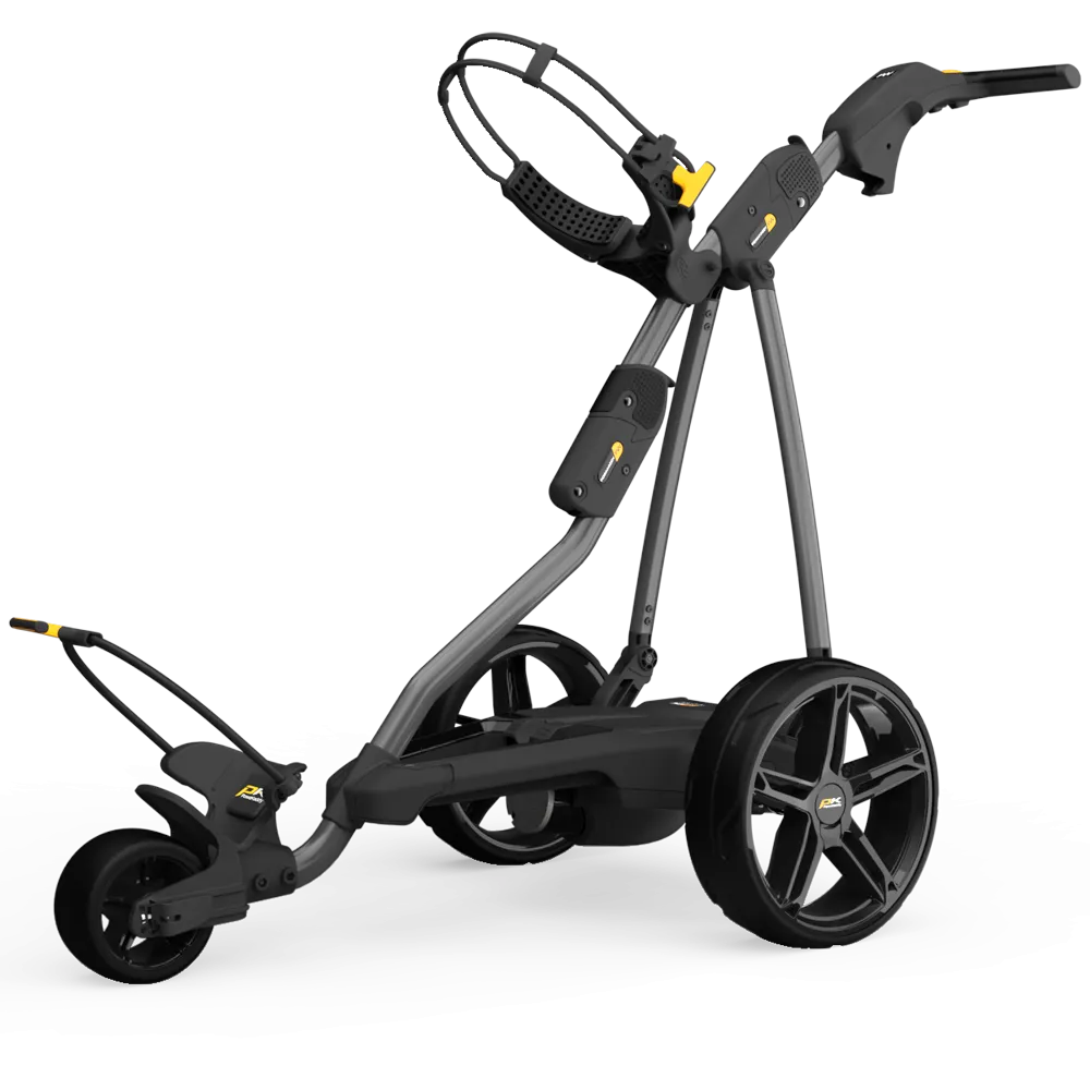Trending Choice PowaKaddy FW Electric Trolley - Gun Metal - 2024 Quick Buy, Golf bag cooler pocket, Rain golf gloves