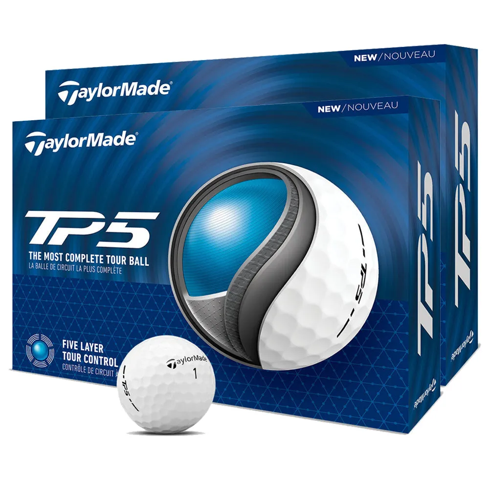 Trending Choice TaylorMade TP5 Golf Balls - White - Double Dozen New Favorites, Leather golf gloves