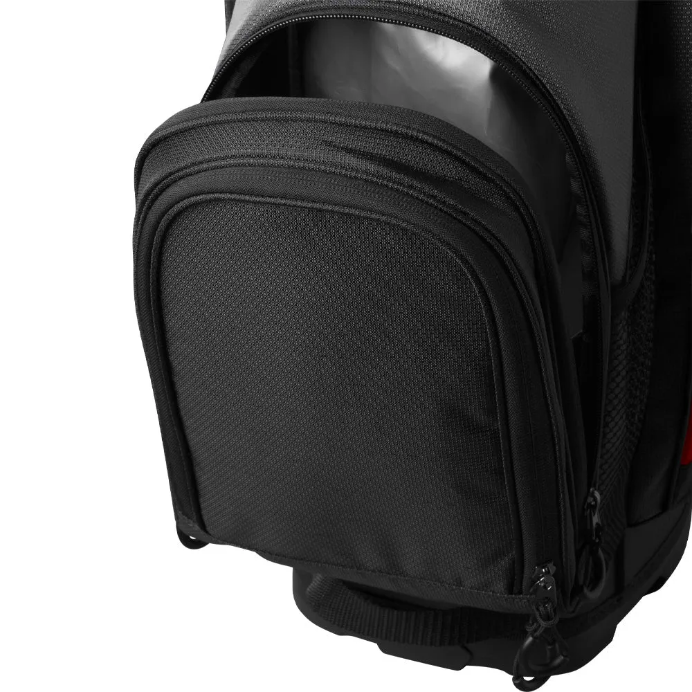 Wilson Feather Stand Bag - Black/Grey/Red, Solar powered golf cart, Golf club fitting near me, Golf travel case