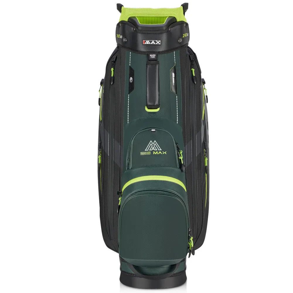 Big Max Dri Lite Sport 3 Cart Bag - Forest Green/Black/Lime, Waterproof golf bag cover