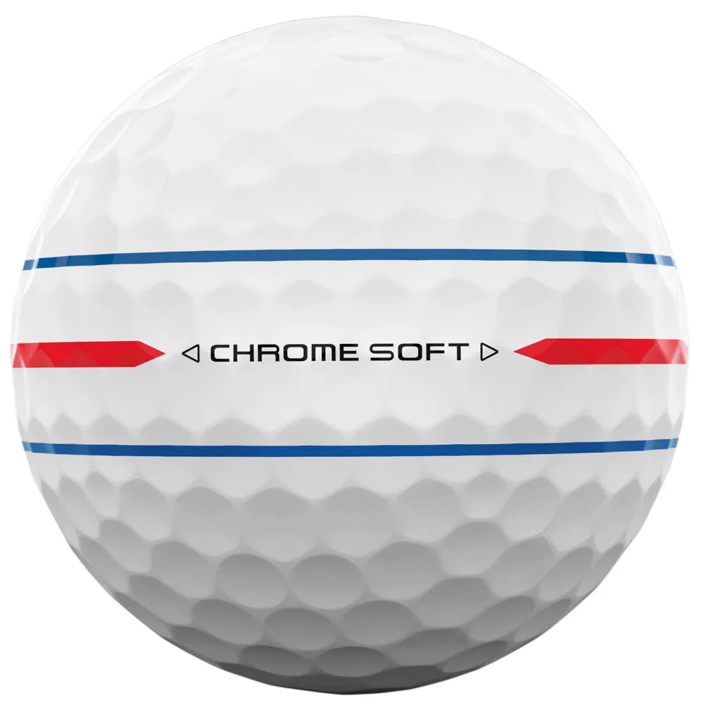 Callaway Chrome Soft 360 Triple Track Golf Balls - White - 12 Pack, Golf club cleaning brush