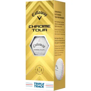 Trending Now Callaway Chrome Tour Triple Track Golf Balls - White - 3 Sleeve Popular Choice, Golf resistance bands, UV protection golf hat
