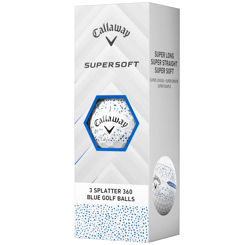 Callaway Supersoft Golf Balls - Blue Splatter - 12 Pack, Vegan golf shoes, Golf cleats replacement, Golf putter for beginners