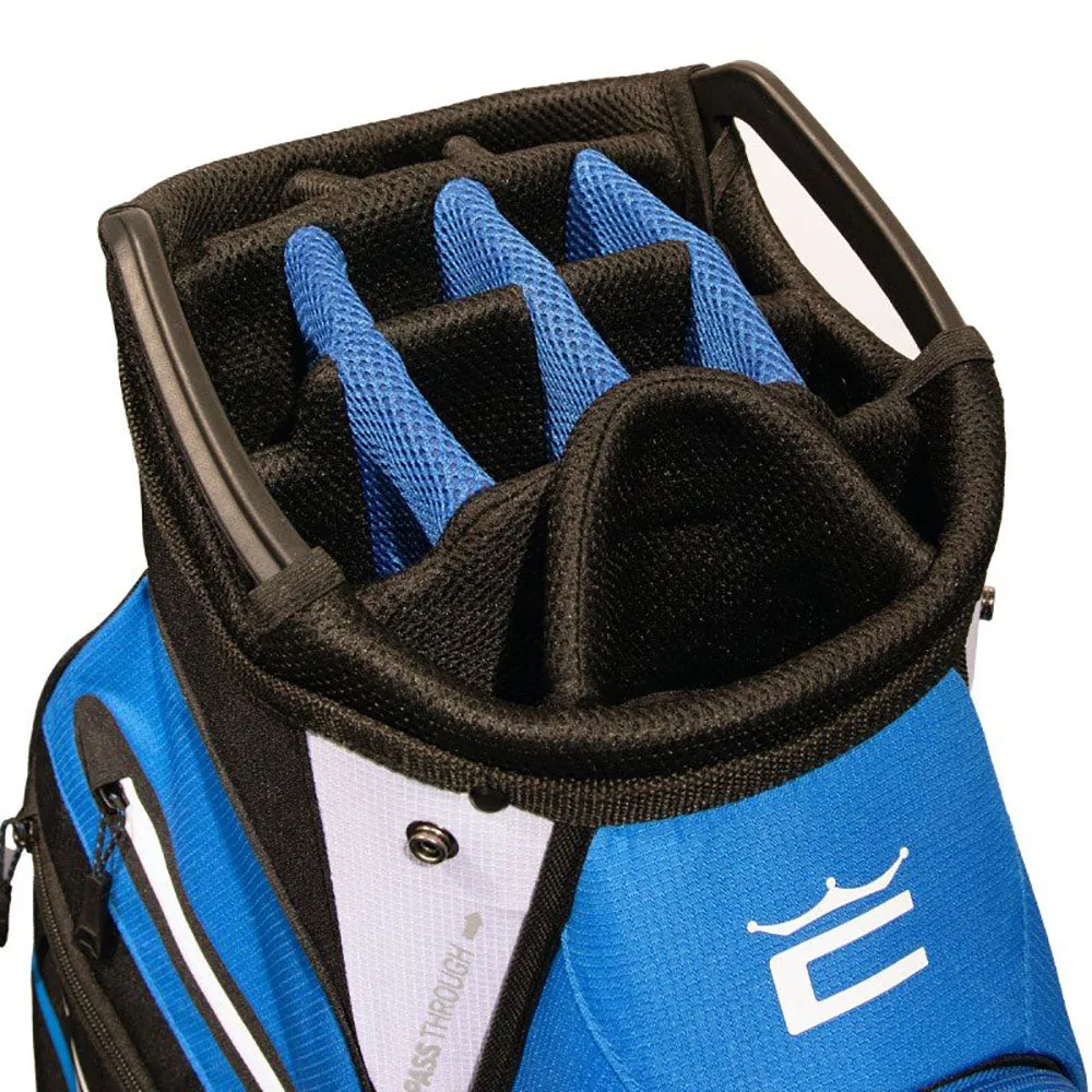 Cobra Signature Cart Bag - Bright White/Puma Black/Electric Blue, MOI golf club technology, Golf hybrid club