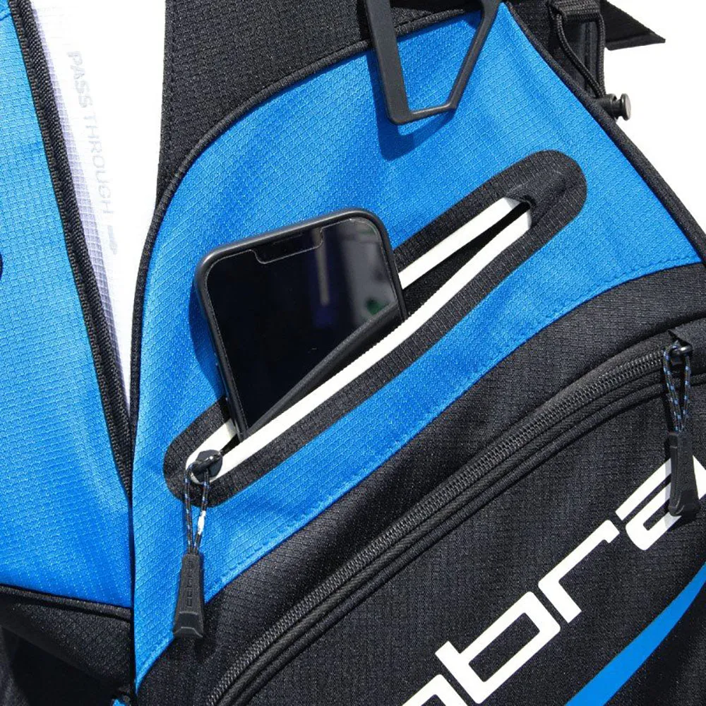 Cobra Signature Cart Bag - Bright White/Puma Black/Electric Blue, Luxury golf accessories, Best waterproof golf shoes for walking