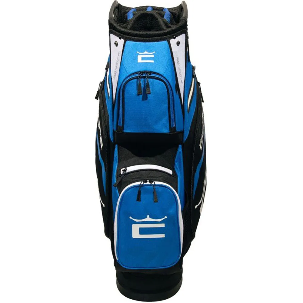 Cobra Signature Cart Bag - Bright White/Puma Black/Electric Blue, Golf club travel bag hard case, Golf divot tool