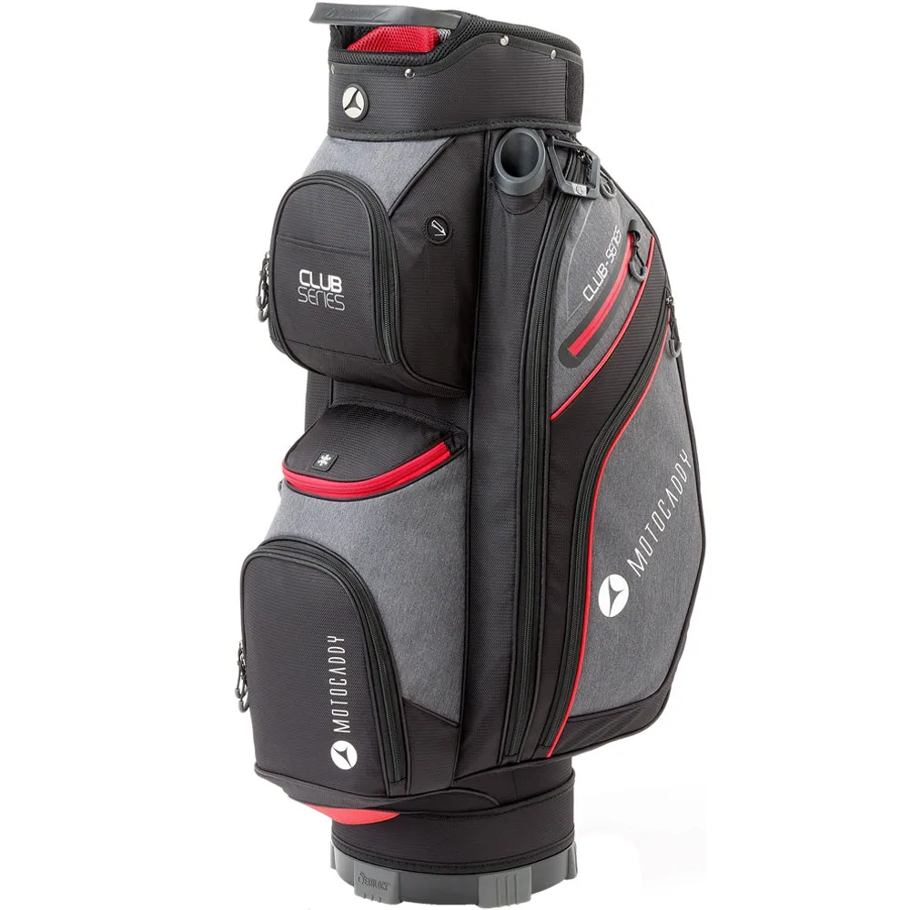 Trending Now Motocaddy Club Series Cart Bag - Black/Red Instant Classic, Golf club travel bag hard case