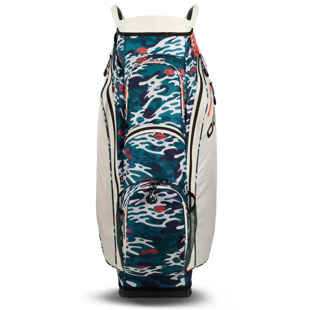 OGIO All Elements Silencer Waterproof Cart Bag - Wave Camo, Left-handed golf putters, Golf ball stamp kit, MOI golf club technology