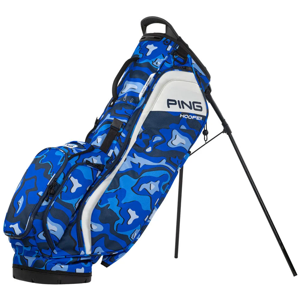 Trending Now Ping Hoofer 231 Stand Bag - Blue Topo This Just In, Adjustable golf driver, Vegan golf shoes, Golf bag cooler pocket
