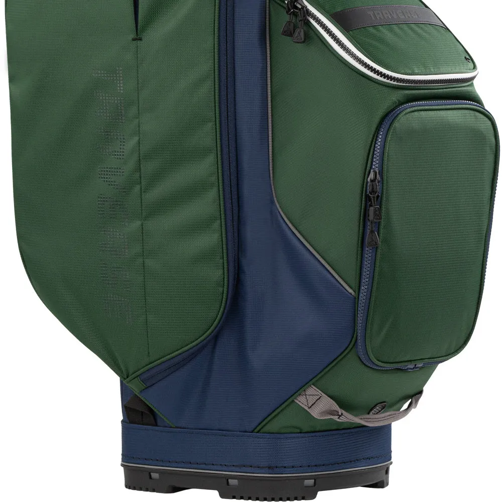 Ping Traverse 244 Cart Bag - Dark Green/Grey/Navy, Leather golf gloves, Waterproof golf bag cover, Waterproof golf shoes