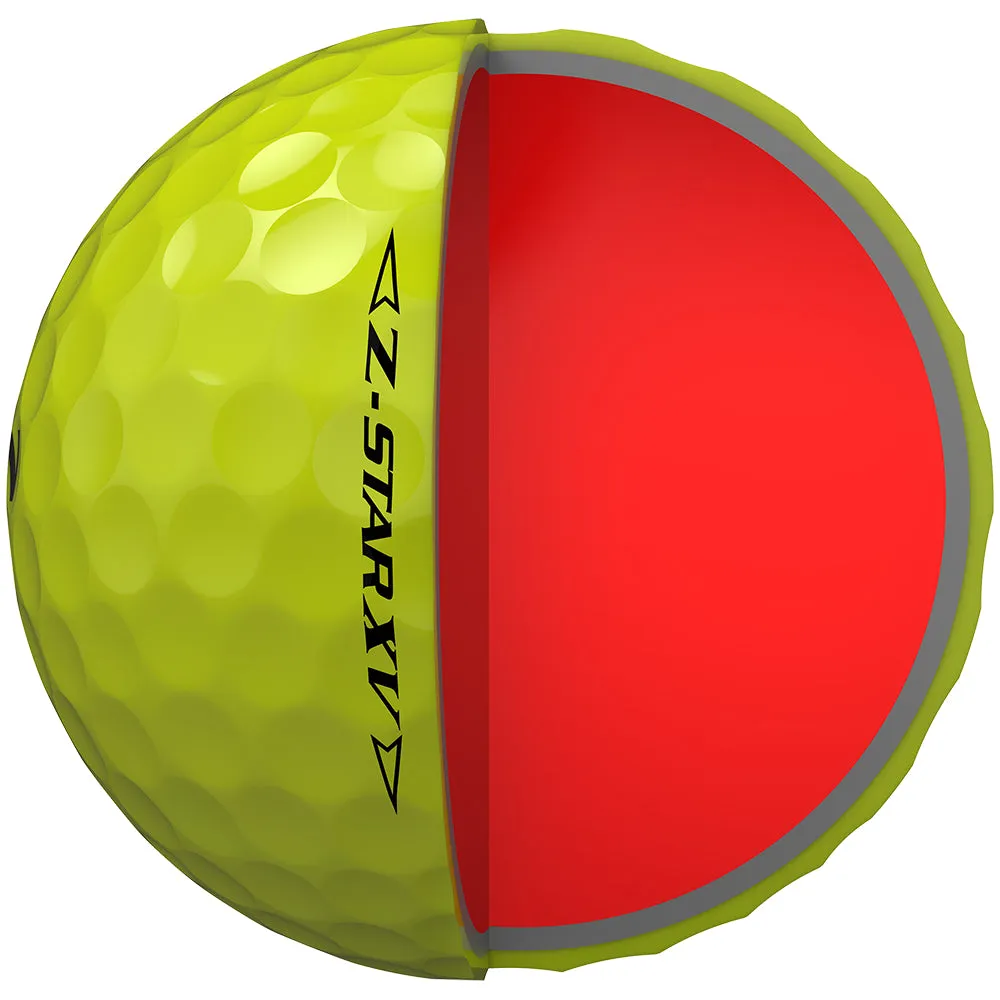 Srixon Z-Star XV Golf Balls - Tour Yellow - Double Dozen, Golf cart cup holder