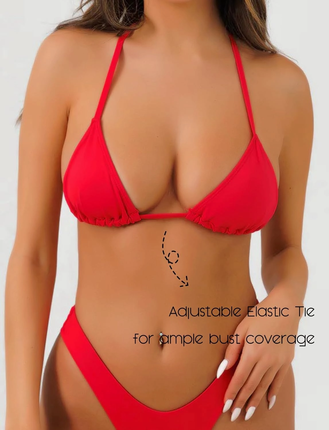 Triangle Bikini Tops for Women Halter String Bathing Suit Tops Sexy Brazilian Black White Swimsuit Top