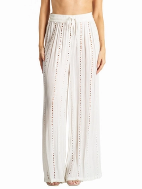 Trompe Drawstring Wide Leg Cover Up Pants