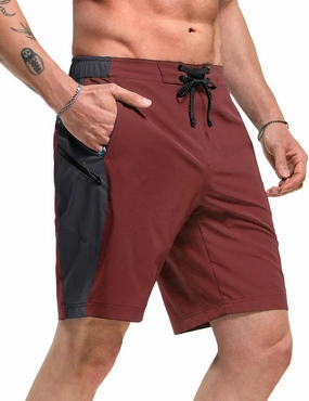 TSLA Men's Swim Trunks, Quick Dry Swimming Beach Board Shorts, Lightweight Swimwear Bathing Suits with Pockets