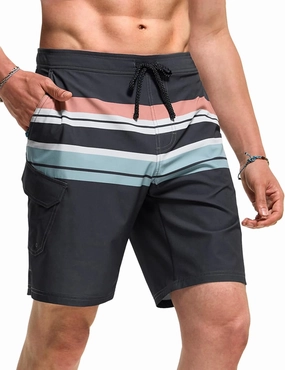 TSLA Men's Swim Trunks, Quick Dry Swimming Beach Board Shorts, Lightweight Swimwear Bathing Suits with Pockets