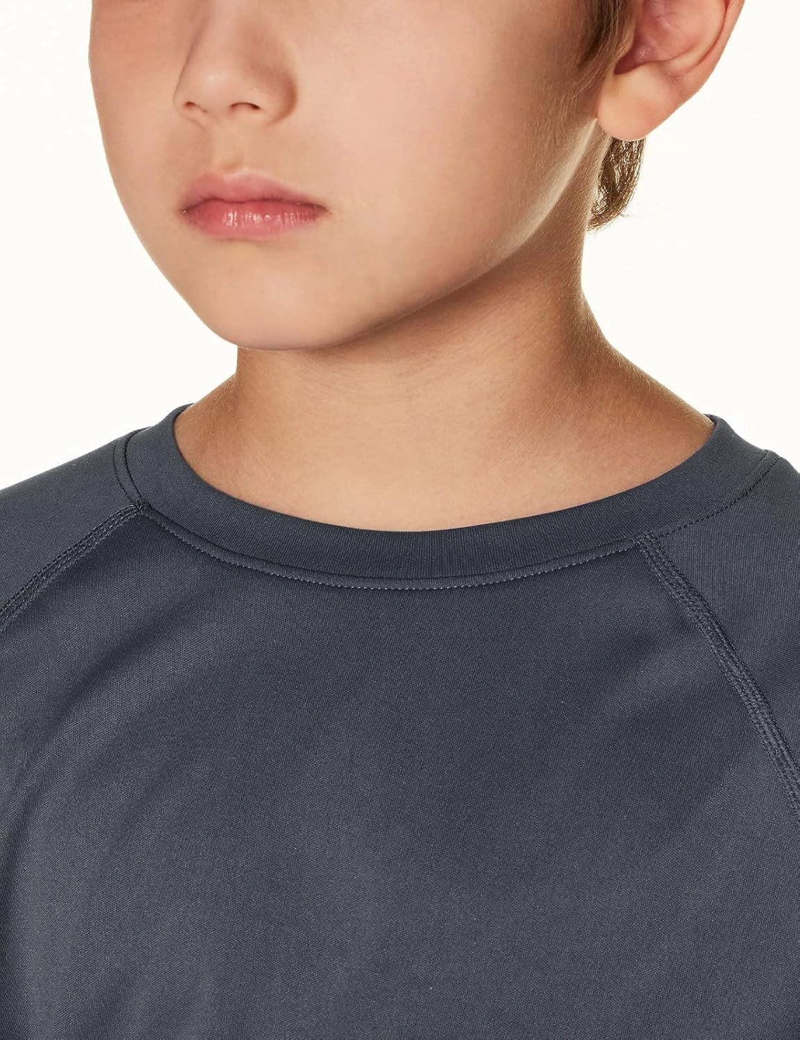 TSLA Youth Kids UPF 50  Short Sleeve, Aqua Water Swimsuit Top, UV/SPF Surf Swim Shirt