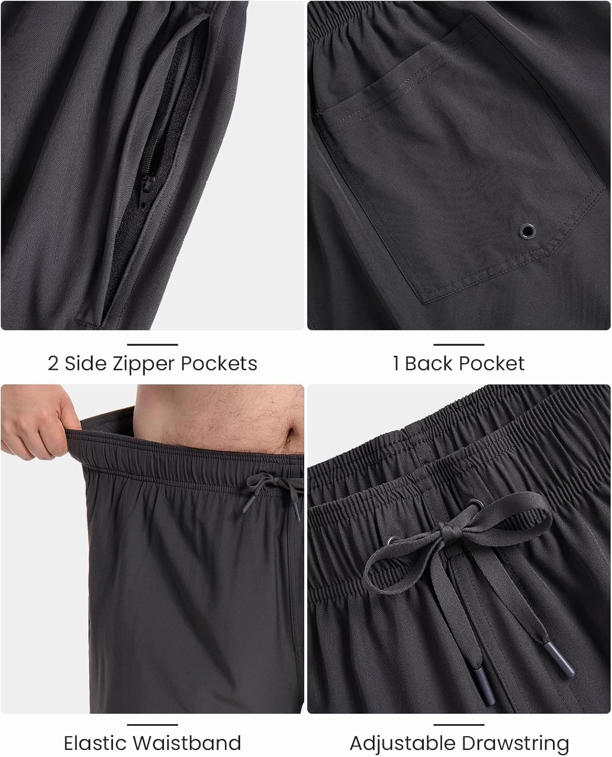 TTZ Mens Big and Tall Swim Trunks (2X-6X)