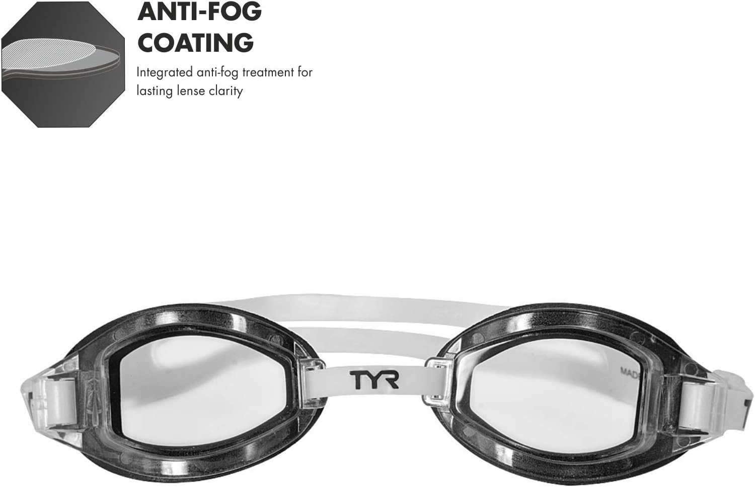 TYR Adult Team Sprint Performance Swim Goggles