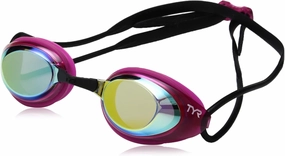 TYR Blackhawk Mirrored Women's Fit Swim Goggles.