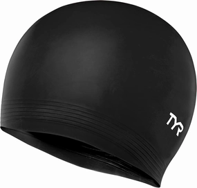 TYR Latex Swim Cap for Men and Women, Recreational Swimming Hat, Lightweight Hair Protection and Drag Reduction