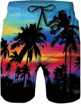 uideazone Men Swim Trunks Drawstring Elastic Waist Quick Dry Beach Shorts with Mesh Lining Swimwear Bathing Suits