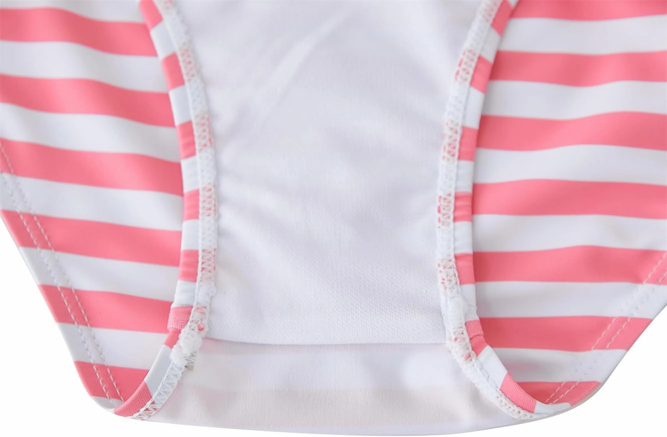 UMELOK Toddler and Little Girls Rash Guard Sets with Bikini Bottoms Swimwear