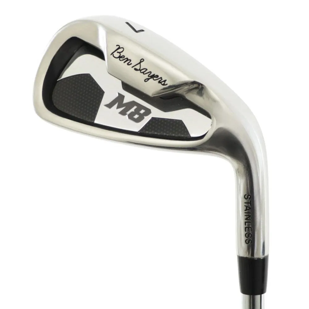Ben Sayers M8 13-Piece Cart Bag Package Set - Black/Grey - Steel  1" Longer, Golf ball retriever, Golf resistance bands