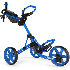 Unbeatable Combo Clicgear 4.0 3-Wheel Push Trolley - Blue Fresh Drop, Golf travel case, Titleist TSR3 driver