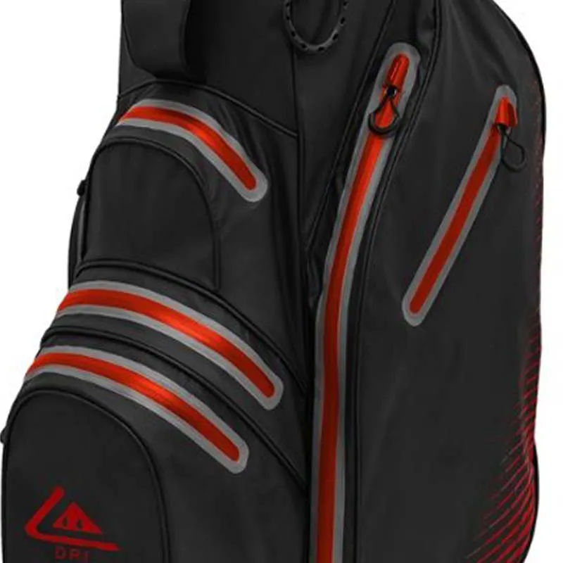 Longridge Elements Waterproof Cart Bag - Black/Red, Electric golf trolley, Adjustable golf driver, Waterproof golf shoes