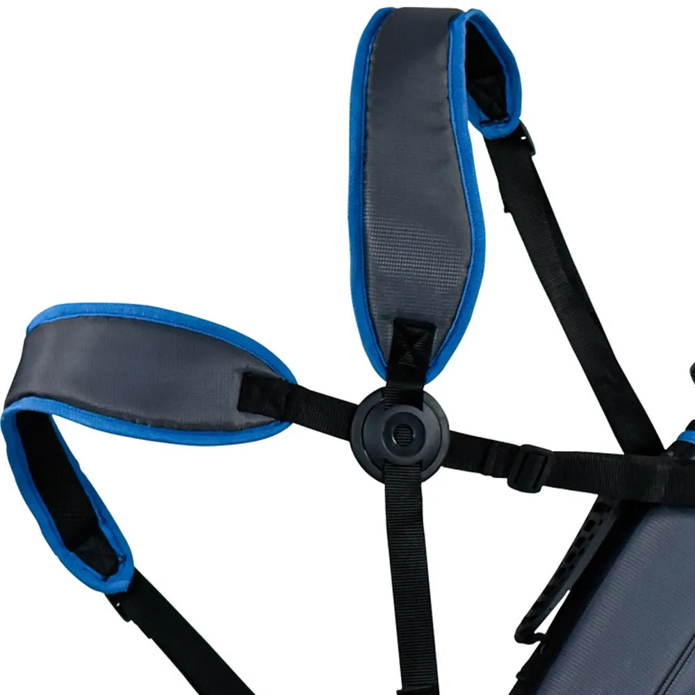 Masters SL 650 Velo Stand Bag - Midnight Blue/Grey/Ocean, Golf launch monitor, Golf club travel bag hard case, Best waterproof golf shoes for walking