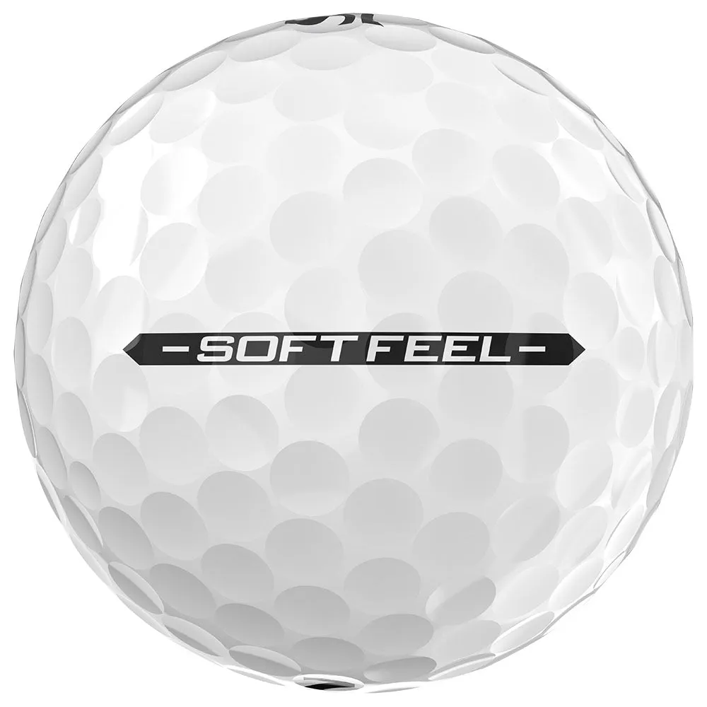 Srixon Soft Feel Golf Balls - White - 12 Pack, Affordable golf clubs, High visibility golf balls