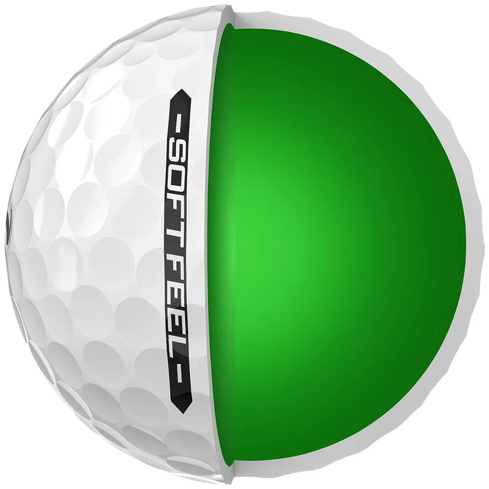 Srixon Soft Feel Golf Balls - White - 12 Pack, Golf club cleaning brush
